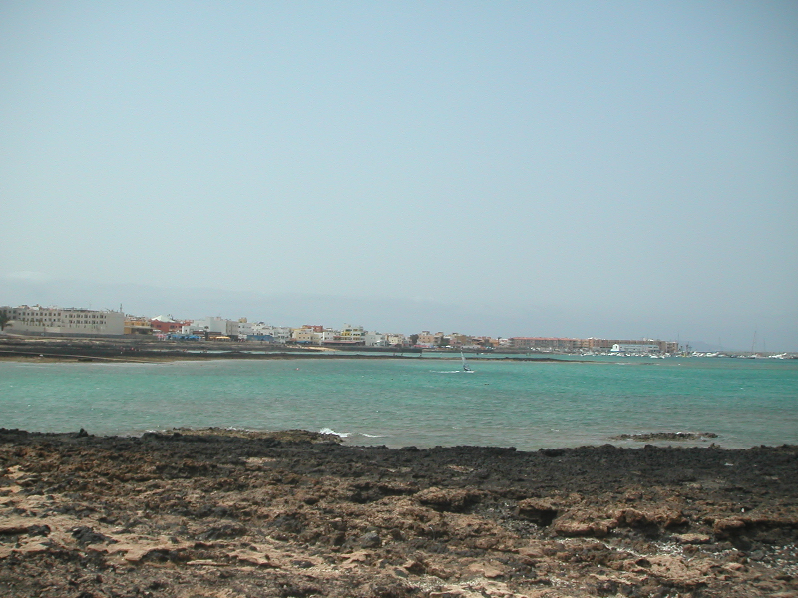 View of town harbour and ramp at Galera/Wakiki